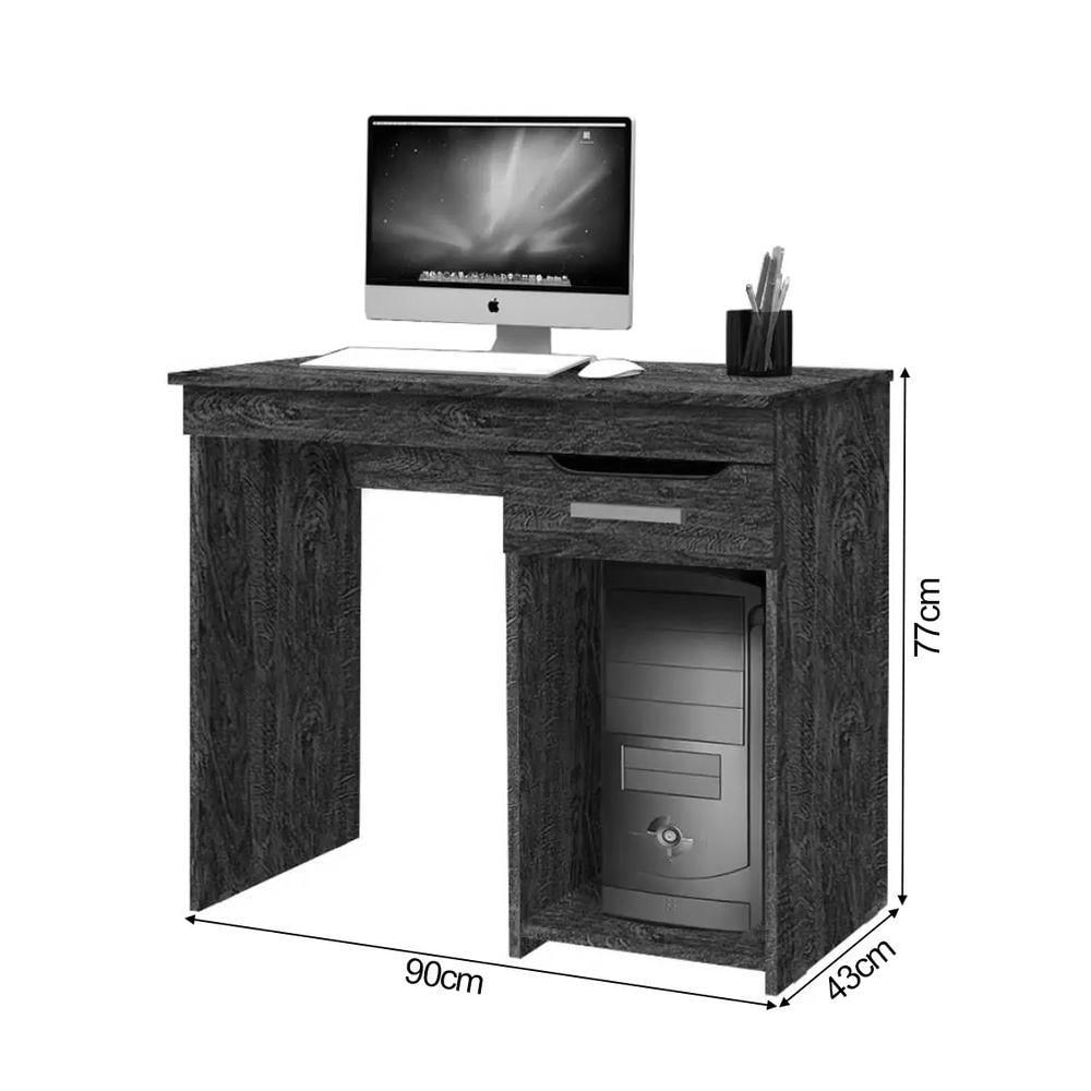 Mesa Escrivaninha Para Computador Quenia 90cm Com 1 Gaveta - Branco