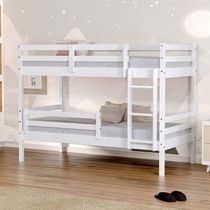 Beliche Infantil Eco  Madeira Maciça Branco
