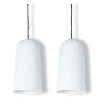 Pendente Copo Max Branco Kit Com 2
