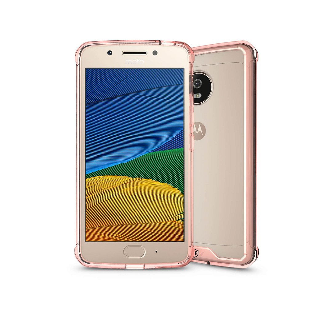 Capa Ultra Slim Air Rosa para Motorola Moto G5 Plus - Gorila Shield