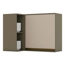 Armário Aéreo évelin Canto Reto 1 Porta Duna Cristal – Henn