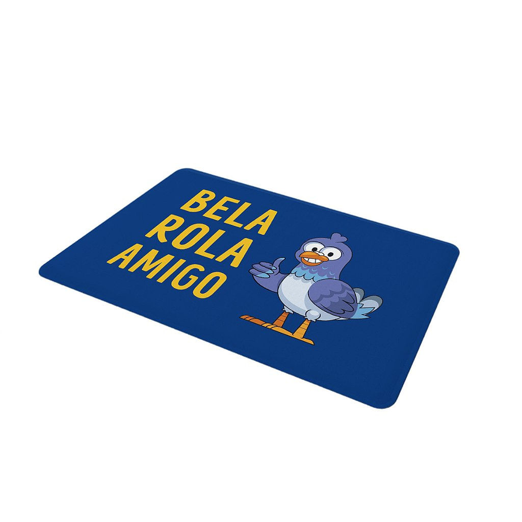 Tapete de Tecido Multiuso 60x40cm - Bela Rola Amigo (Azul)