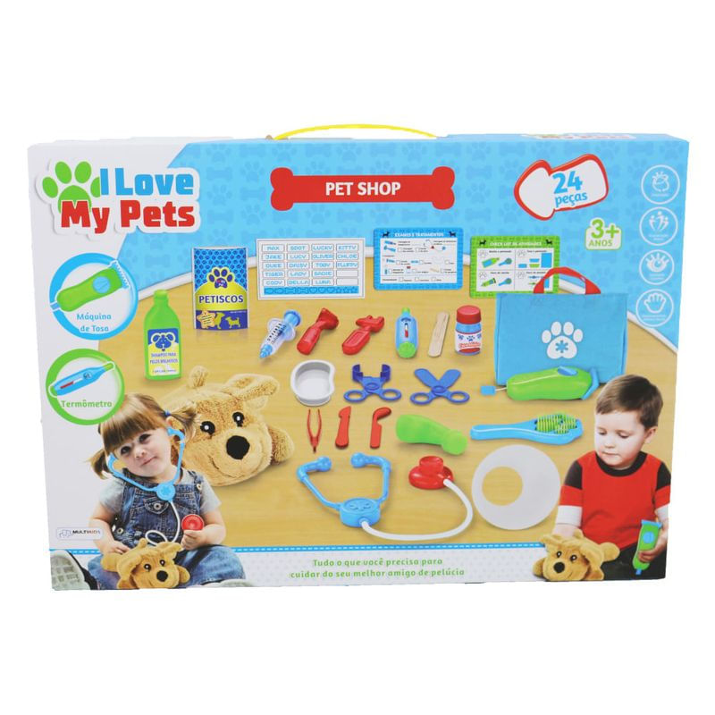 I Love My Pets - Pet Shop Multikids 24 Peças BR1218