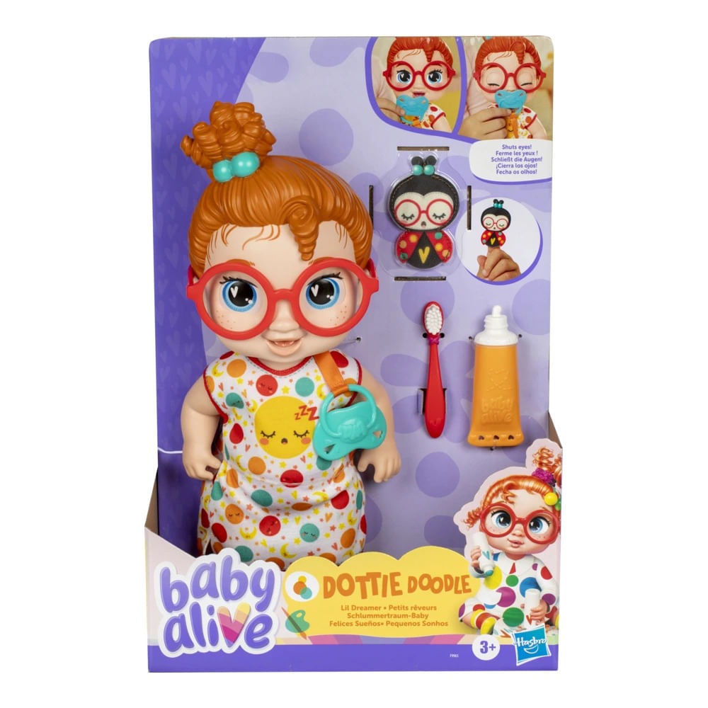 BONECA BABY ALIVE DOTTIE DOO RUIVA F9965