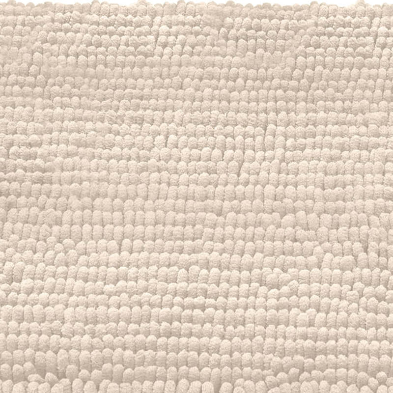 Tapete Buettner Microfibra Antiderrapante Chenille 40x60cm Ginko Pérola