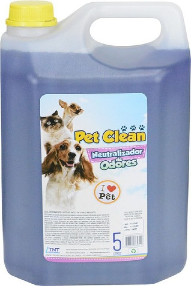 Eliminador De Odores De Animais Pet Clean 5 Litros