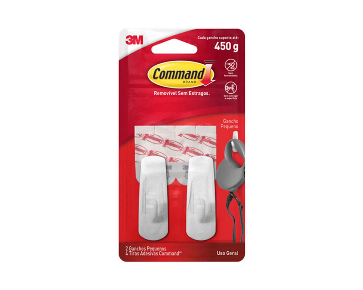 Gancho Command 3M A Peq C/Ades (2Pcs) Blister
