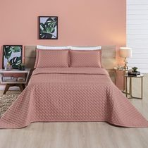 Cobre Leito 200 Fios Queen Ravena 03 Peças - Rose