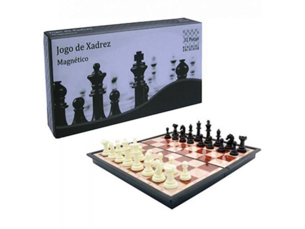 Jogo de Xadrez Imantado