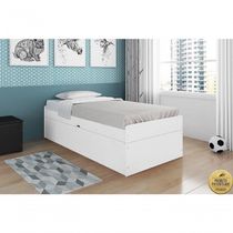 Cama Solteiro Camila Branco - Framar Móveis