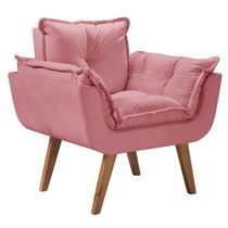 Poltrona Opalla Tecido Rosa