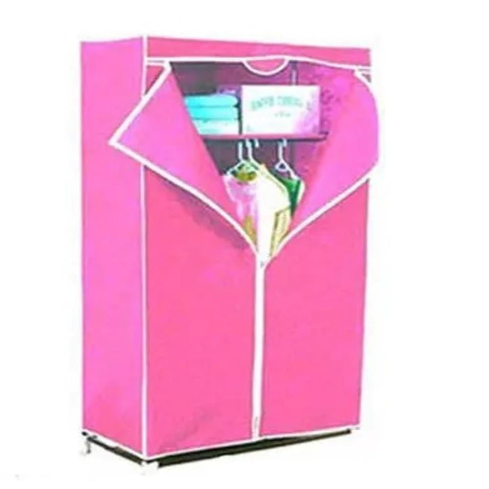 Guarda Roupa Portatil Arara Cabideiro Prateleira Cabideiro Armario Multifuncional Dobravel Praia