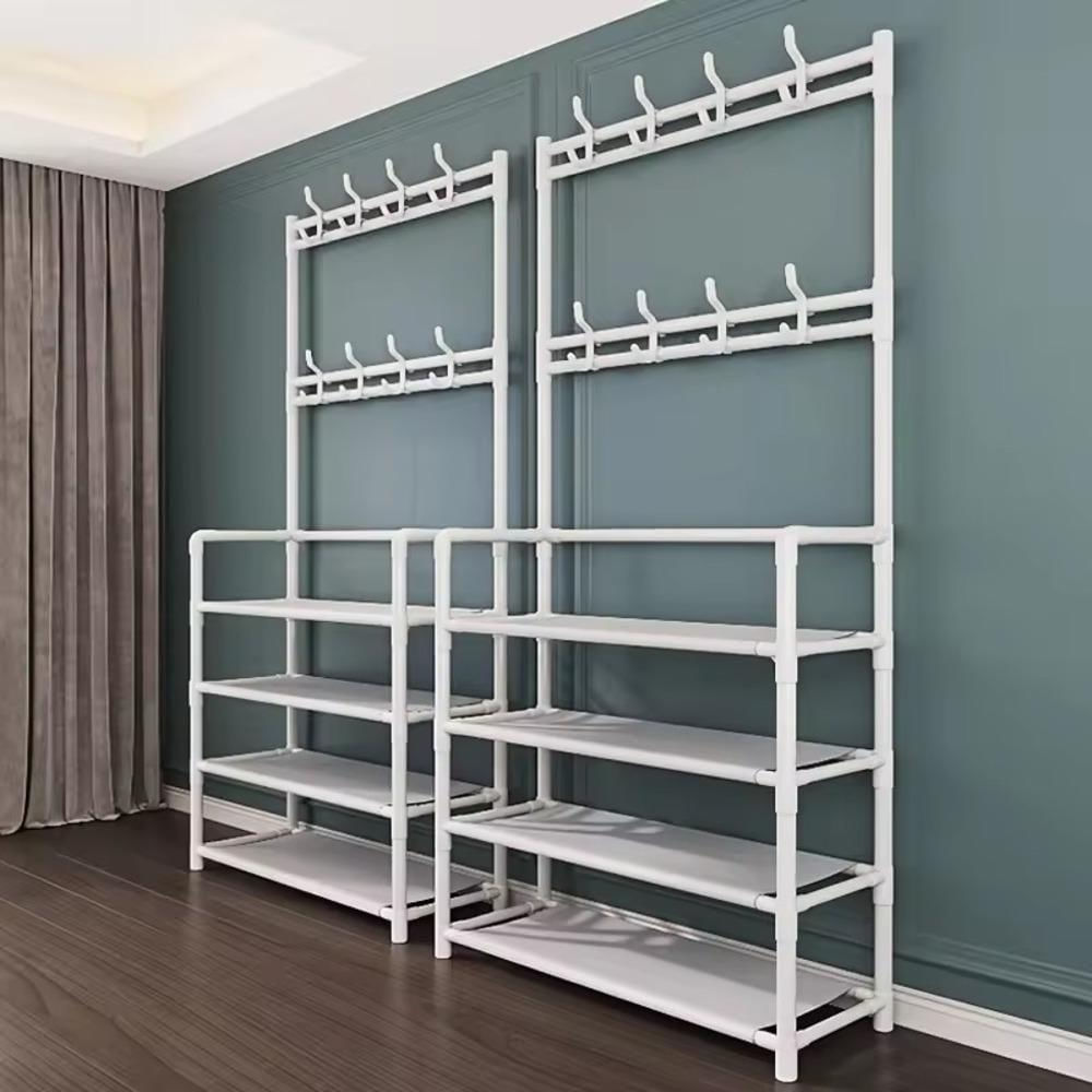 Guarda Roupa Arara Organizador 5 Prateleiras Cabideiro Rack Sapateira Bolsa Brinquedos Sapatos