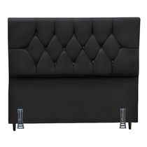 Cabeceira Para Cama Casal Queen 160 Cm Rafaela E Frame Suede Preto