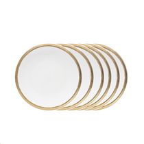 Jogo de pratos para sobremesa em porcelana Wolff Paddy 19cm 6 peças