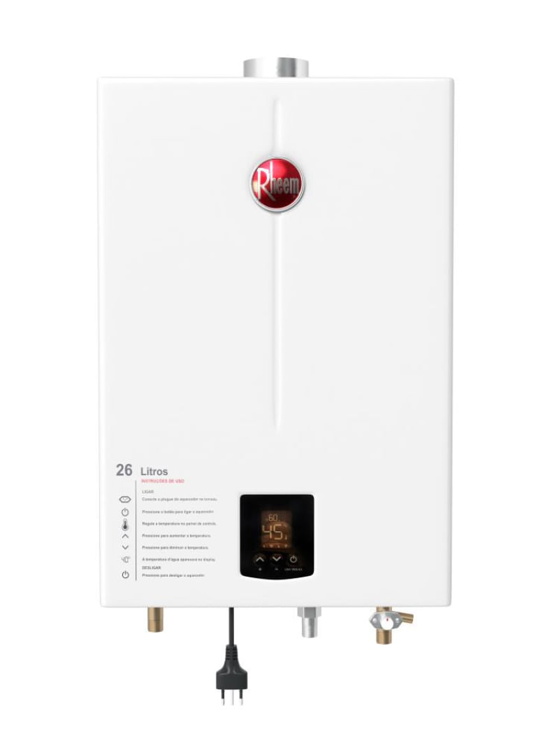 Aquecedor 26 litros digital EF Bivolt GLP Rheem