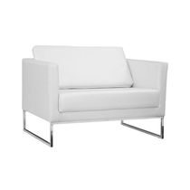 Poltrona Decorativa Julia 106cm Corano Branco