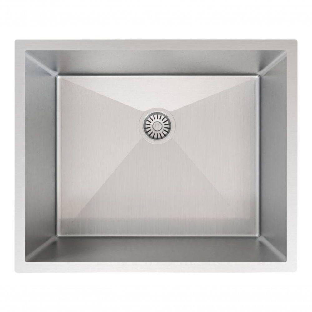 Cuba Aço Inox Escovada De Cozinha Balcão 50X40 C/ Válvula