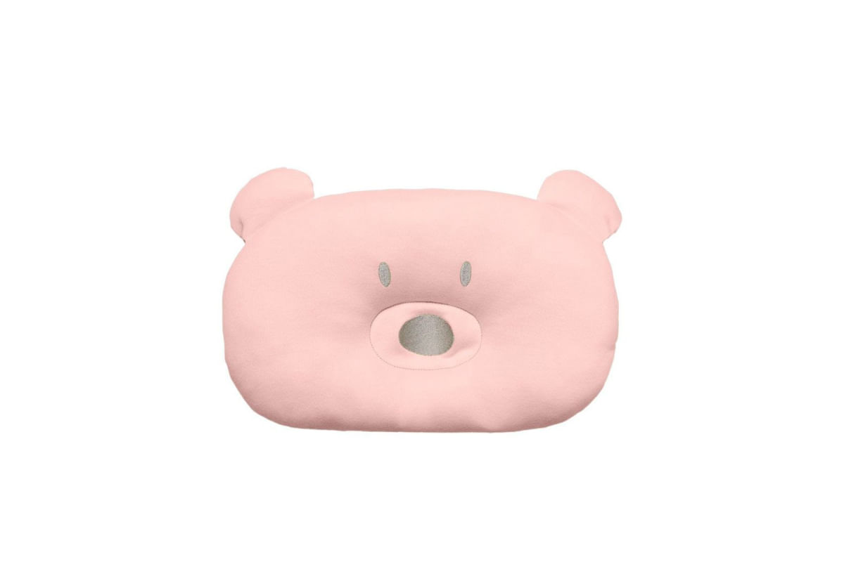 Travesseiro / Almofada Para Bebê Urso Rosa - Hug