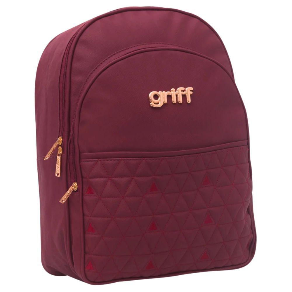 Kit Bolsas E Mochila Maternidade Griff Baby 3039-3040-3041 Vinho
