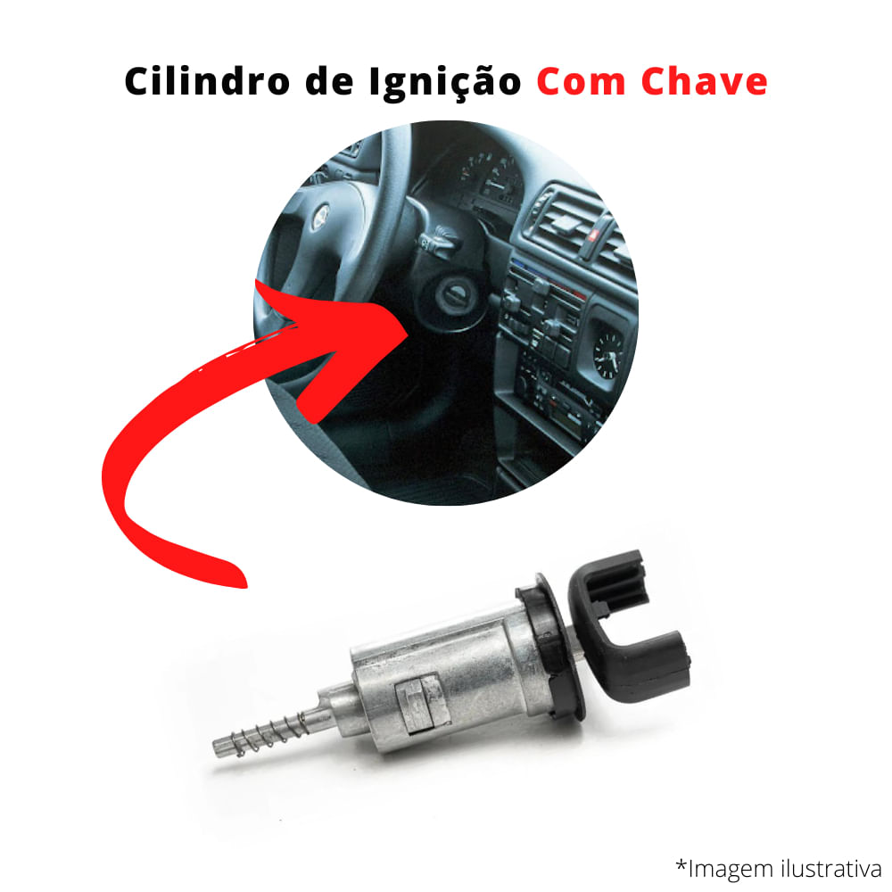 Cilindro Ignição Coluna Direção Com Chave Zafira 2001 A 2012