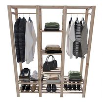 Estante Vertical Organizadora Retrô Em Madeira