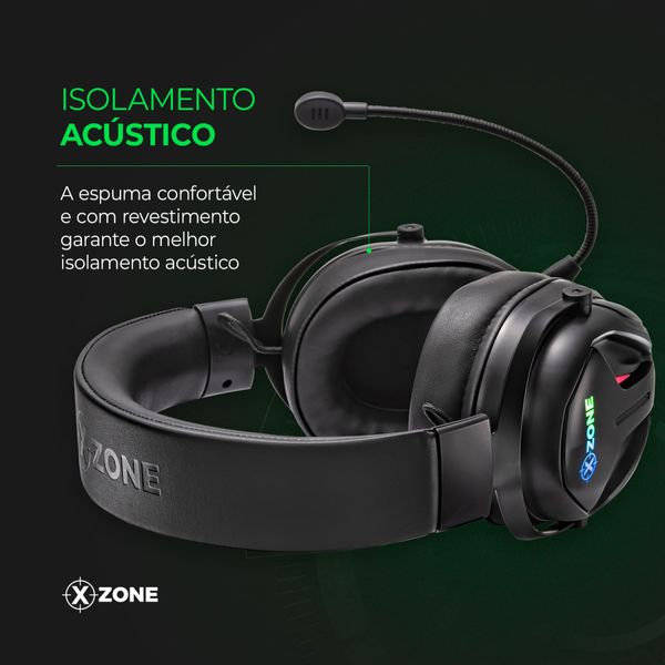 Headset Gamer 7,1 Xzone Preto GHS-04