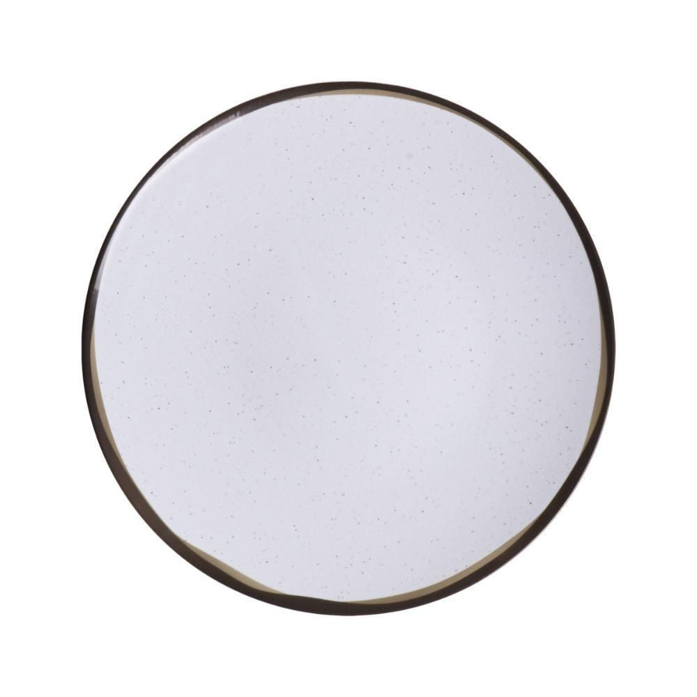 Jogo 16 Pratos Raso Mesa Canyon Porcelana Decorada 25 Cm - Tramontina
