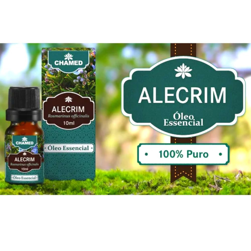 Óleo Essencial de Alecrim 10ml - 100% Puro - Chamed