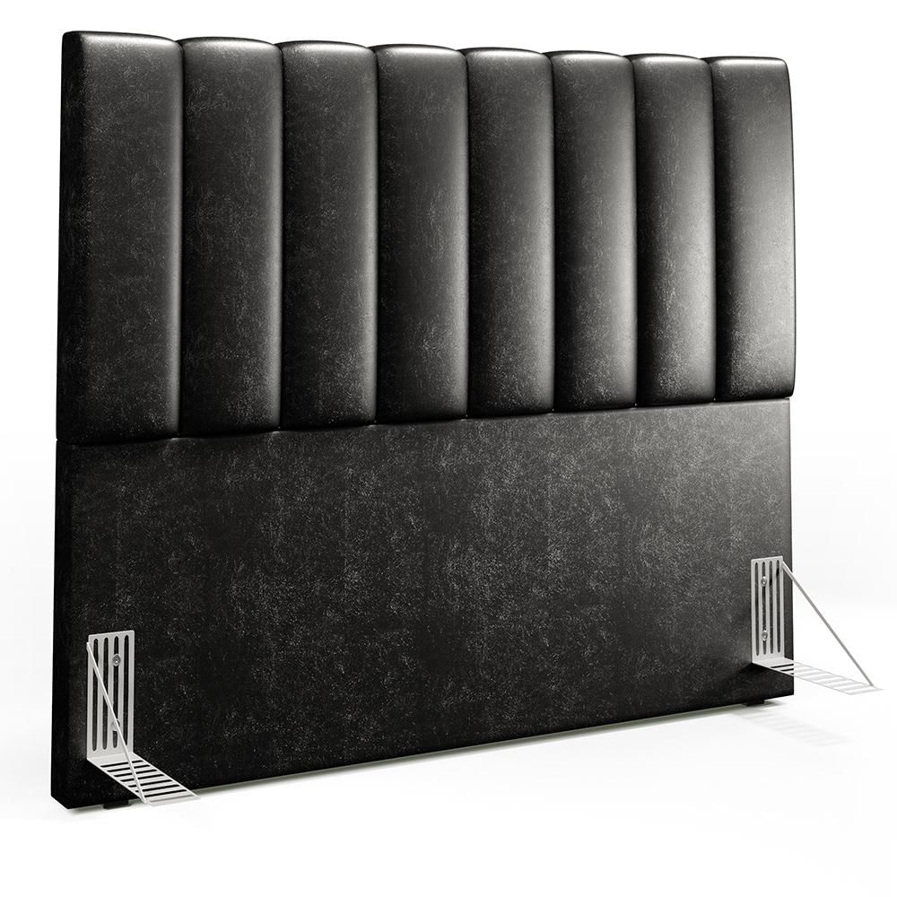 Cabeceira Cama Box Casal 140 cm Dália W01 Couríssimo Preto - Lyam Decor