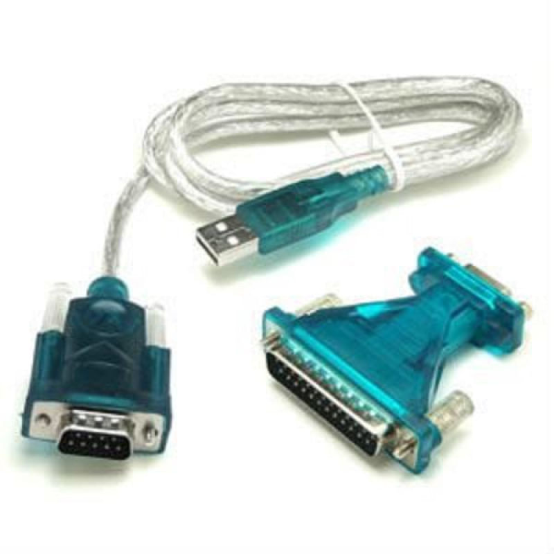 Cabo Adaptador Conversor Usb Serial Db9 Rs232 Paralelo Db25