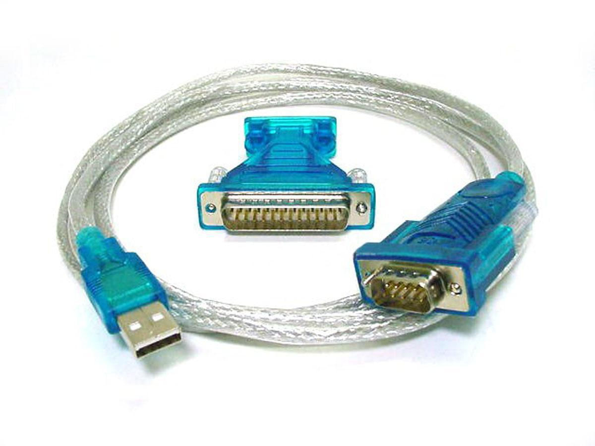 Cabo Adaptador Conversor Usb Serial Db9 Rs232 Paralelo Db25