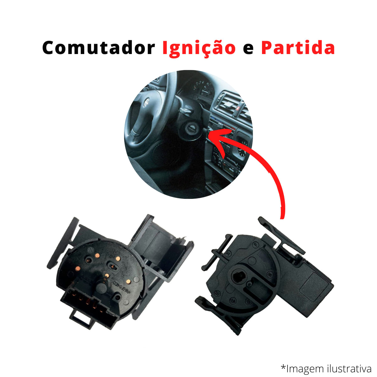 Comutador Ignição Partida Trava Direção Montana 2003 A 2010