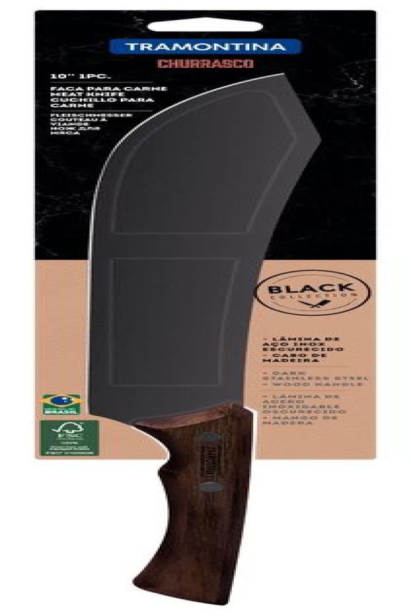 Faca Para Carne 10' Churrasco Black Tramontina