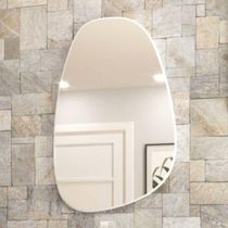 Espelho Para Banheiro Organico 60cm Mdf Branco - On Móveis