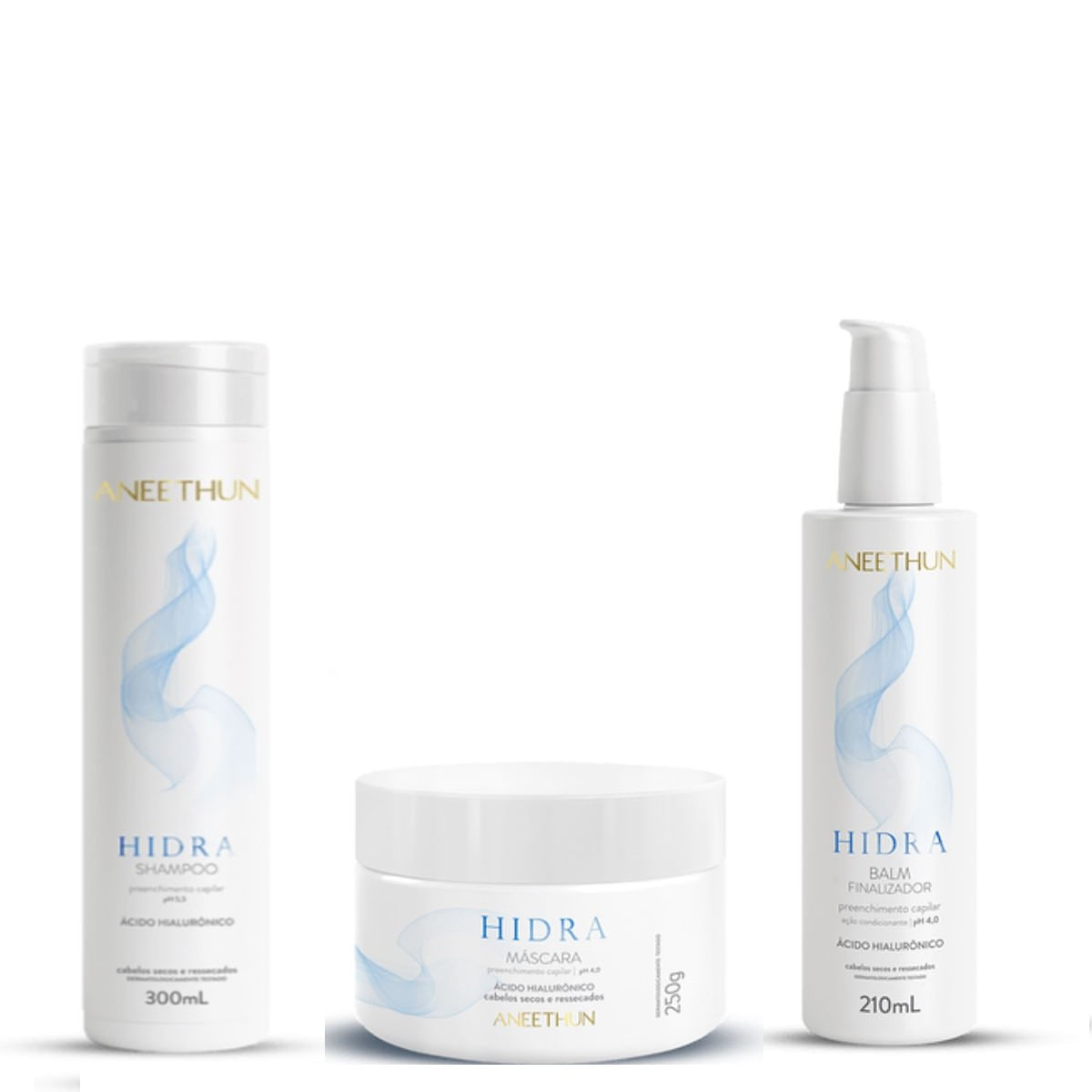 Kit Aneethun Hidra SH 300ml + Mask 250g + Balm 210ml