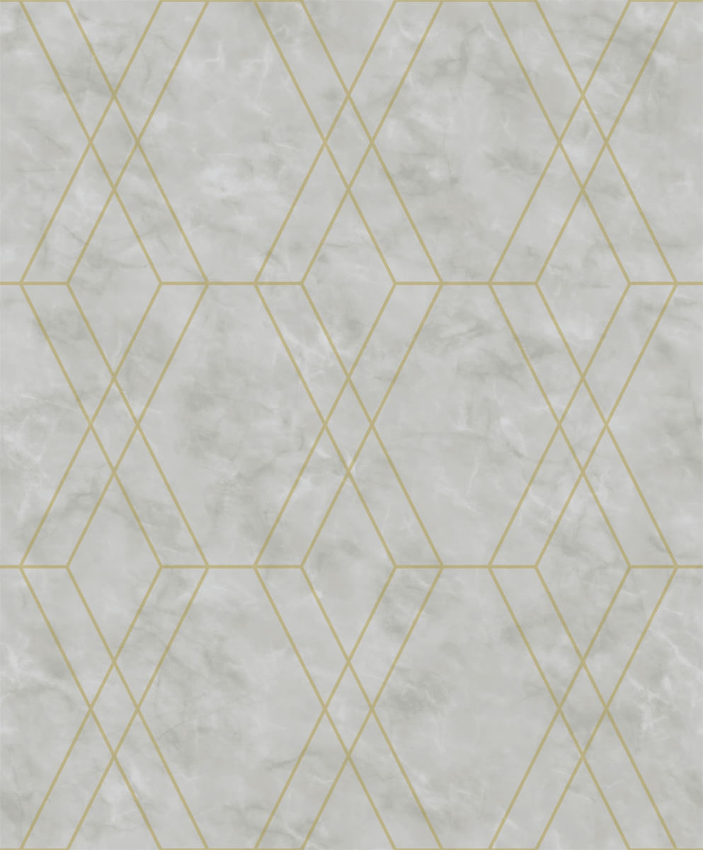 Papel de Parede Modern Maison Geometria em Mármore MM557701 - Rolo: 10m x 0,52m