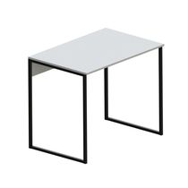 Mesa de Escritório Workspace Branca e Preta 90 cm