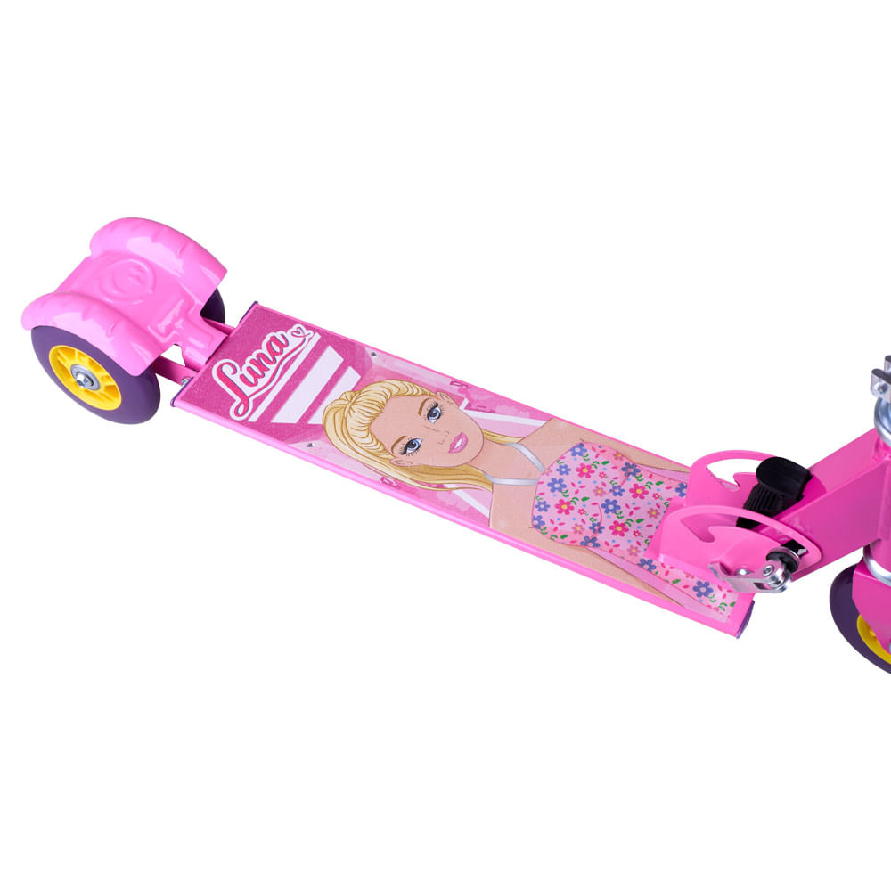 Patinete 3 Rodas Dobrável Luna Fashion Play & Fun CV244115