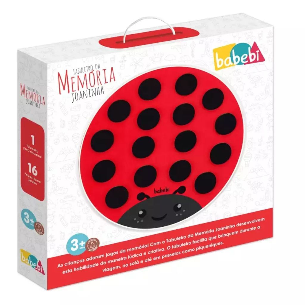 Tabuleiro da Memória Joaninha - Babebi - 6033