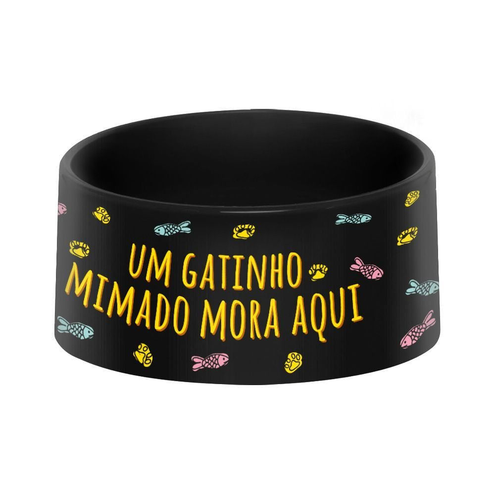 Comedouro e Bebedouro Pet - Gatinho Mimado