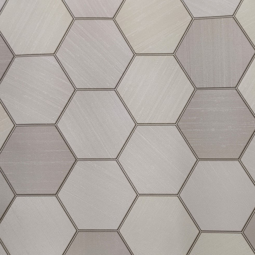 Papel de Parede Metropolis 3 Geométrico Cinza MT300105R