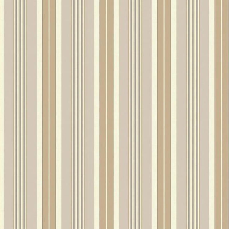 Papel de Parede Waverly Stripes Long Hill Bege/Cinza SV2674 - Rolo: 10m x 0,52m