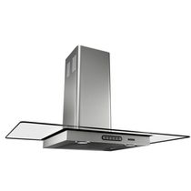 Coifa Terim Vidro Reto Duto Slim 80Cm Inox 220V