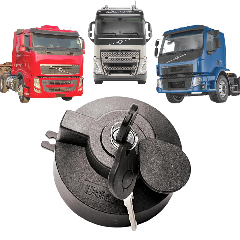 Tampa De Combustível Vedada Tanque Plástico Volvo Caminhões