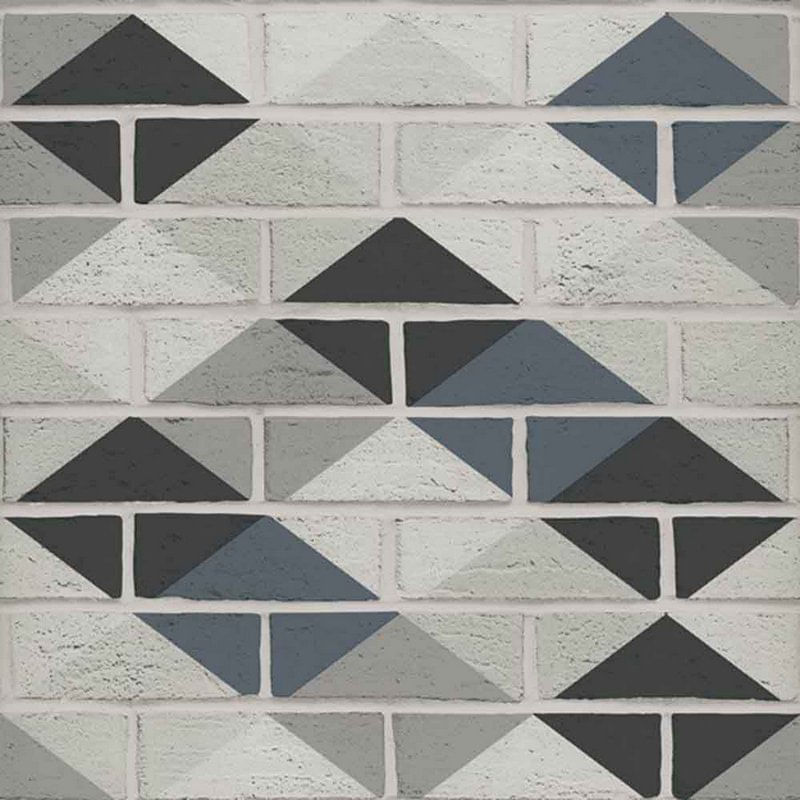 Papel de Parede Stone Age 1 Tijolos e Geometria SN600702R