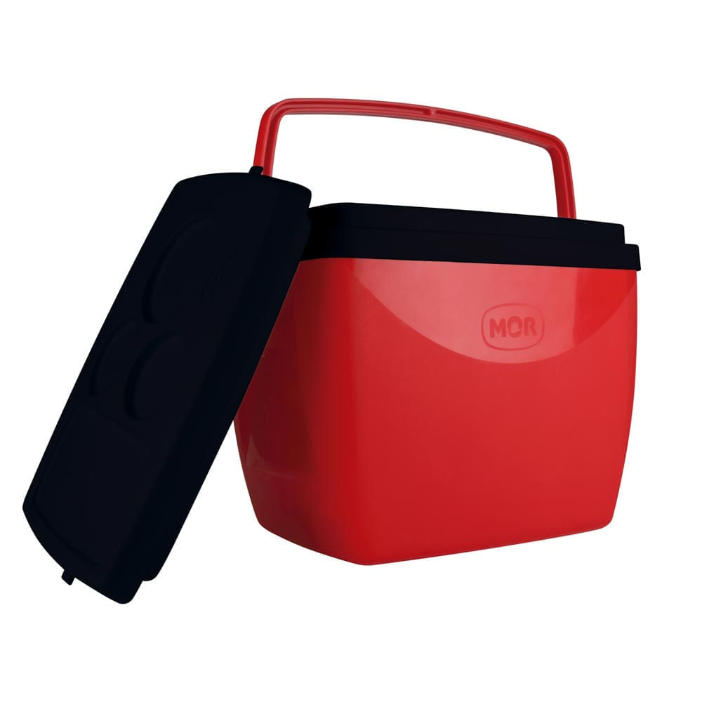 Caixa Térmica 18L Vermelho com Preto