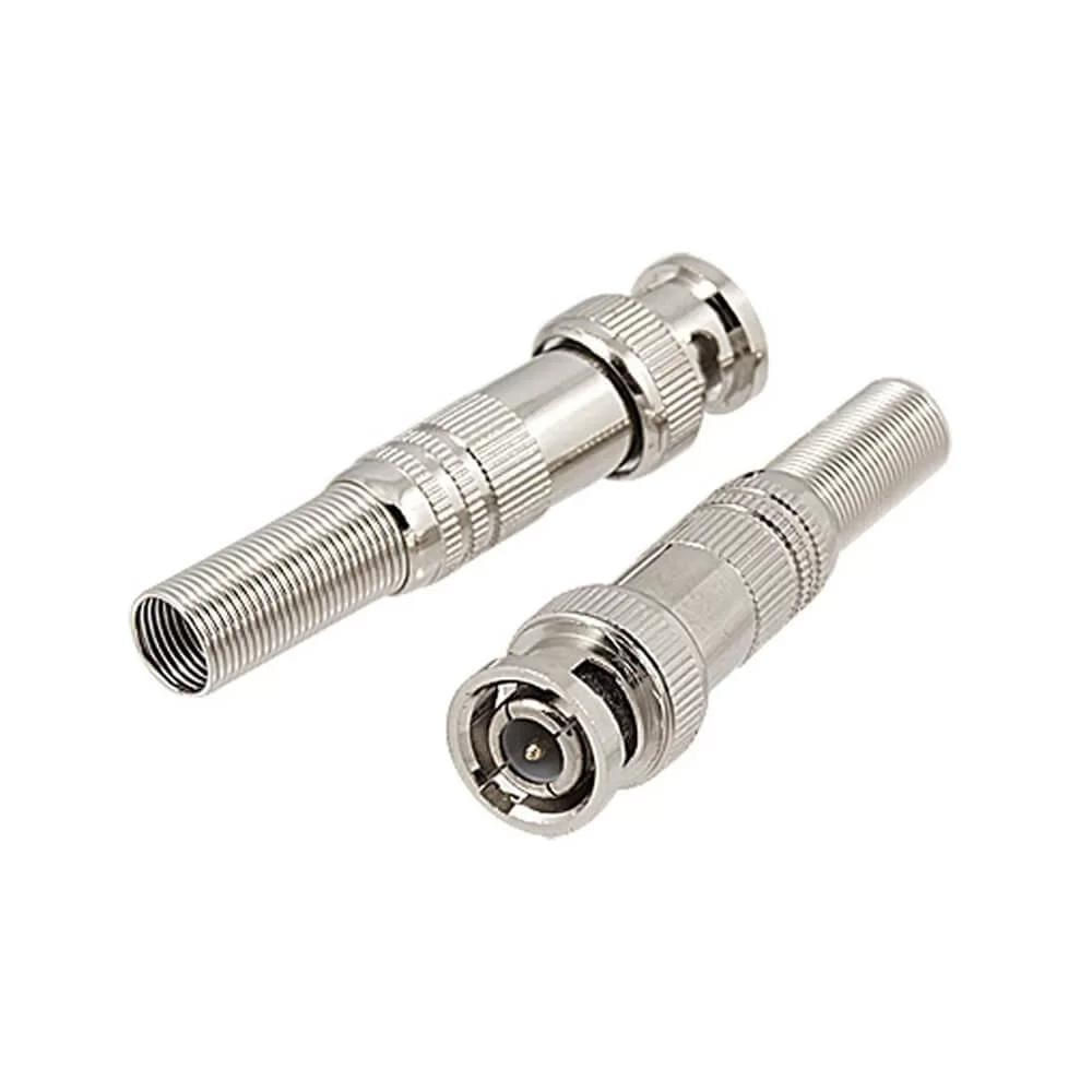 Conector Bnc Macho Com Mola De Parafuso