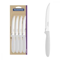 Conjunto de Facas para Churrasco Tramontina Ipanema com Lâminas em Aço Inox e Cabos de Polipropileno Branco 12 Peças