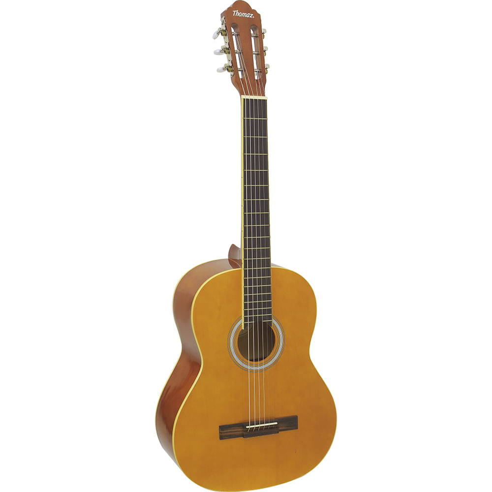 Violão Acústico de Aço para Destros com Tensor TCG 390 A Amarelo Thomaz